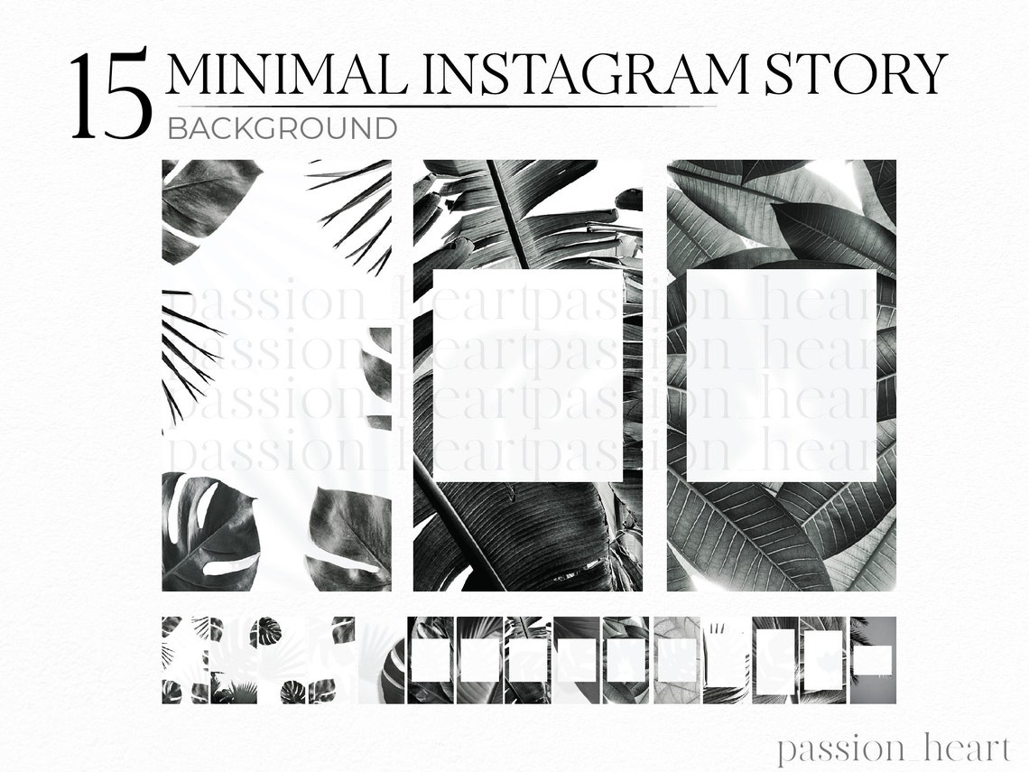 15 Minimal Instagram Story Background , Template Black and White