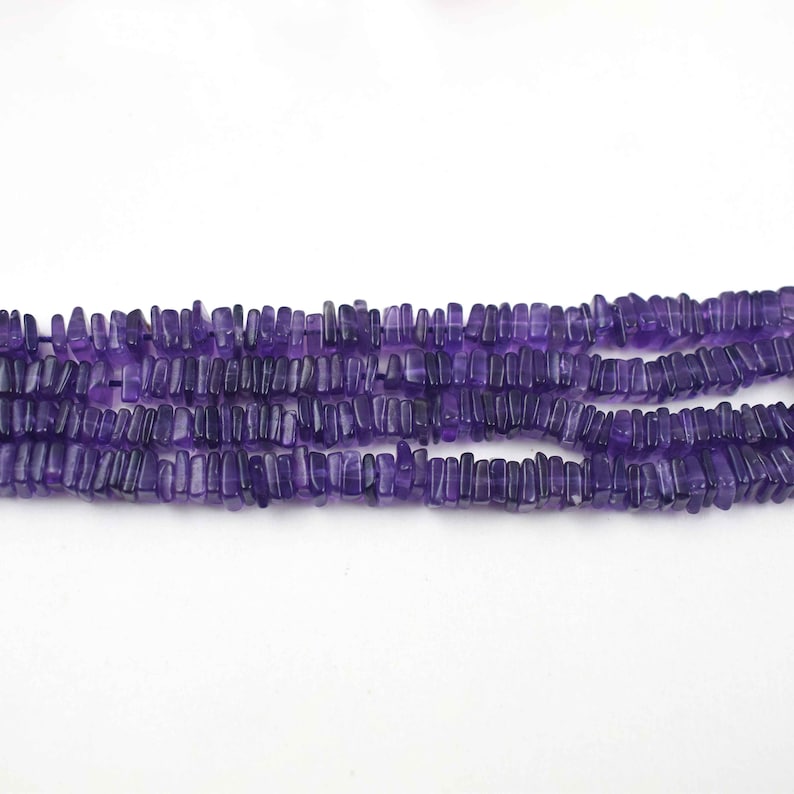 1st Excellent Quality Amethyst Heishi Beads Briolettes Smooth Gemstone Briolettes 4mm 16Inches SRB112