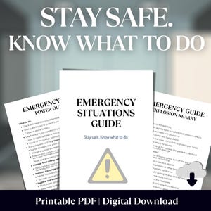 Crisis Response Emergency Guide | Survival Steps for Natural Disasters, Blackouts & Armed Conflict | Emergency Preparedness Handbook