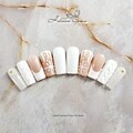 Christmas Elegant White Press On Nails | False Nails | Luxury Nails | Best Seller Nails | Best Nail Shop | Trending Nails