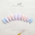 Aesthetic Flowers Baby Blue & Purple Ombre Press On Nails | False Nails | Luxury Nails | Best Seller Nails | Best Nail Shop | Trending Nails product logo