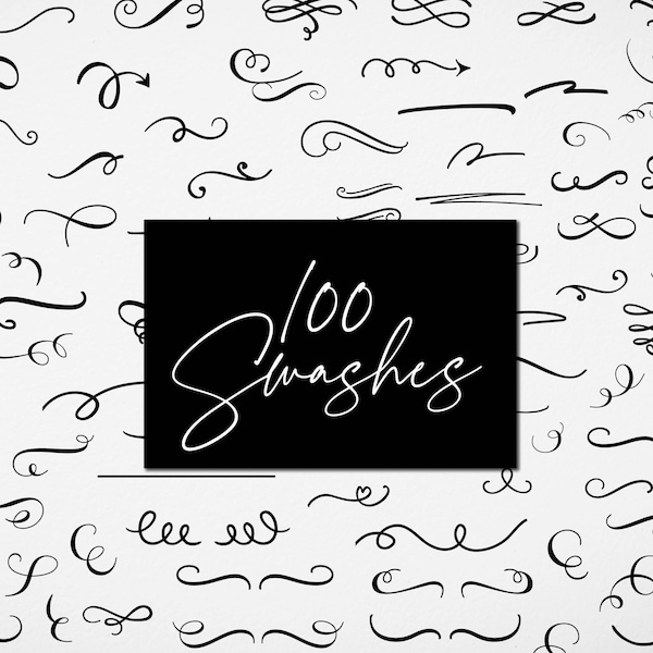 Swashes svg bundle, swooshes and swirls svg, calligraphy lines and frames svg, design elements svg cut files decorative wedding Clipart png