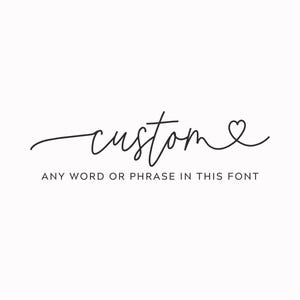 Kundenspezifisches Design mit Herz svg schneide Datei für Cricut deine Worte Wort & Liebe Skript Kalligraphie svg png Clipart Kommerziell druckbares Bild