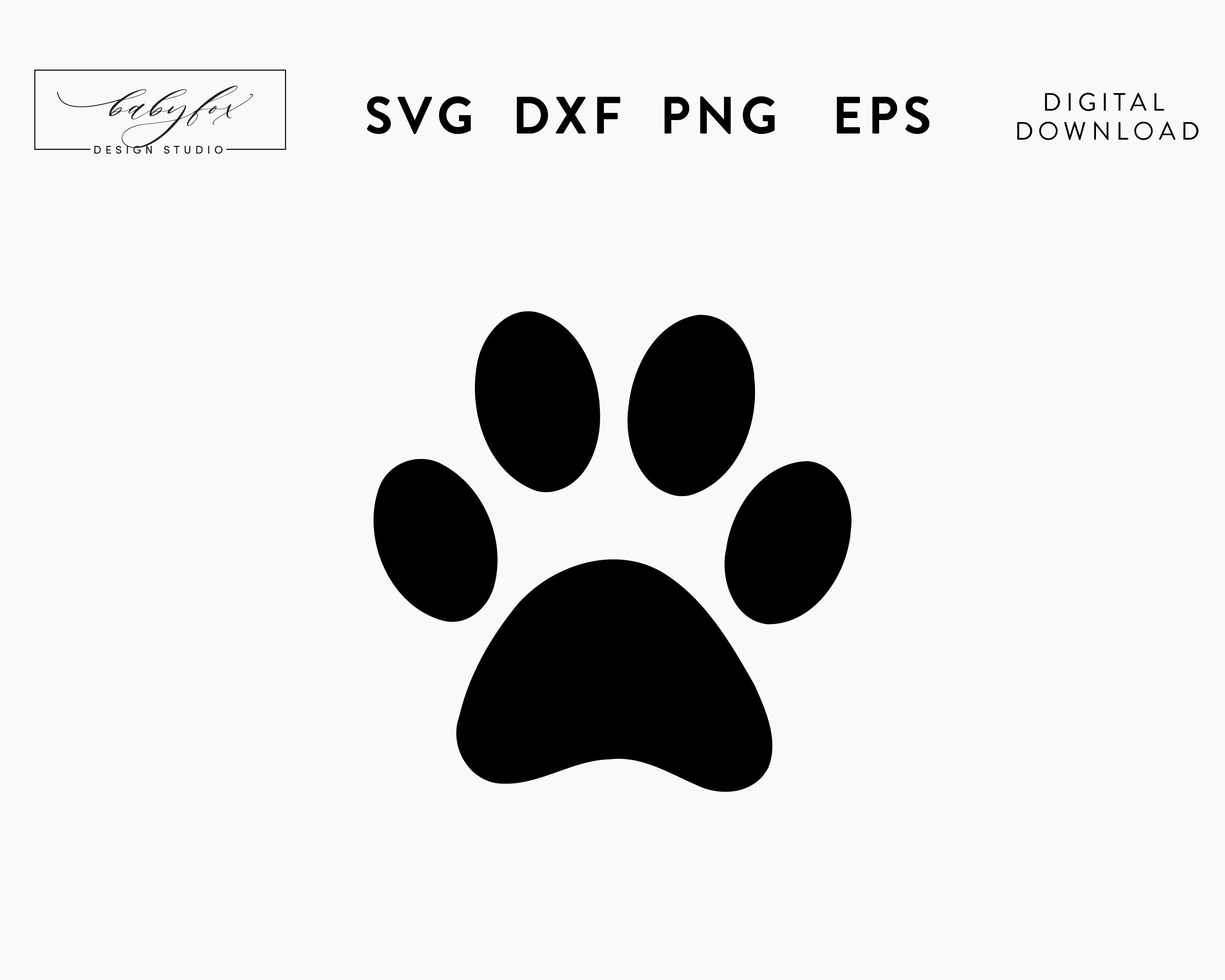 Cat Paw Svg Pawprint Svg Cutting File for Cricut and | Etsy