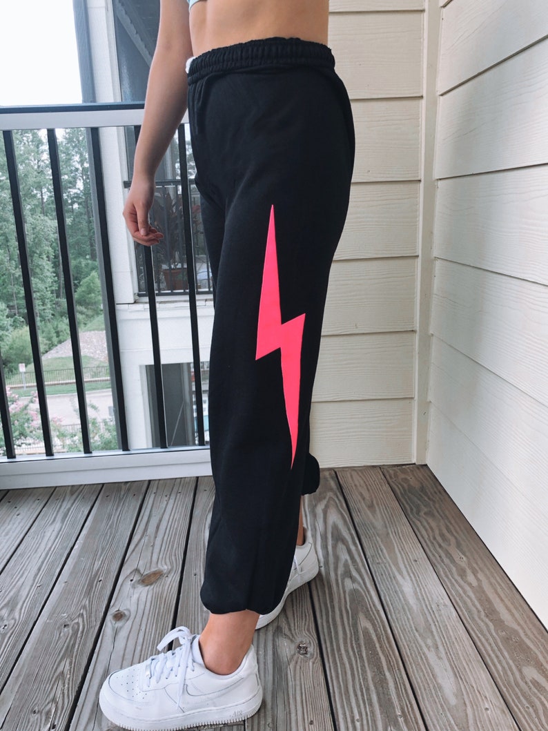 wildfox lightning bolt sweatpants