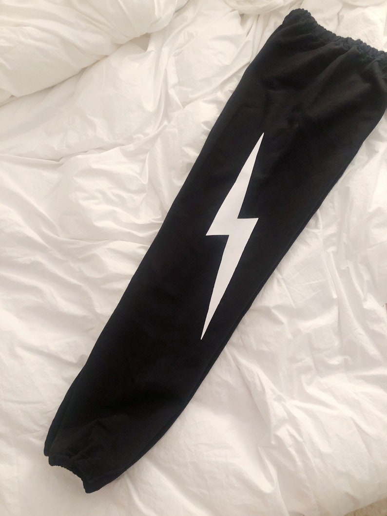 Customized Lightning Bolt Sweatpants | Etsy