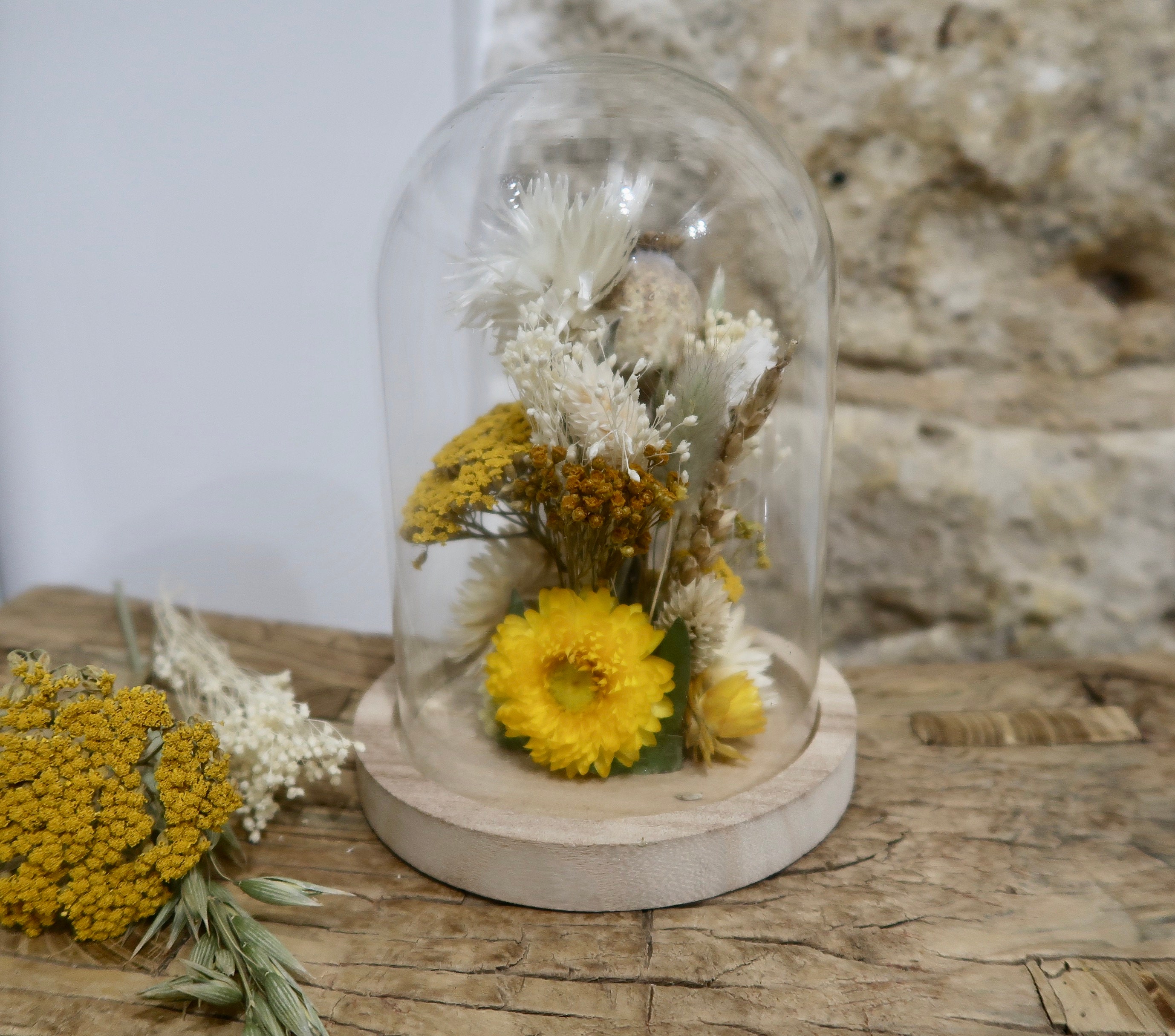 Cloche en Fleurs Séchées Capri