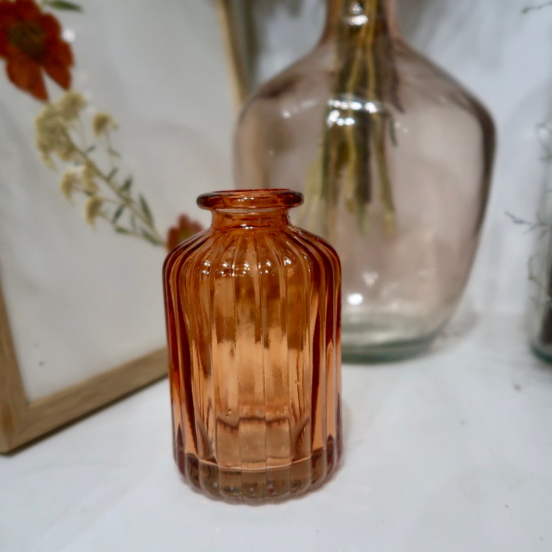 Small Recycled Glass Vase Colors of Your Choice Etsy