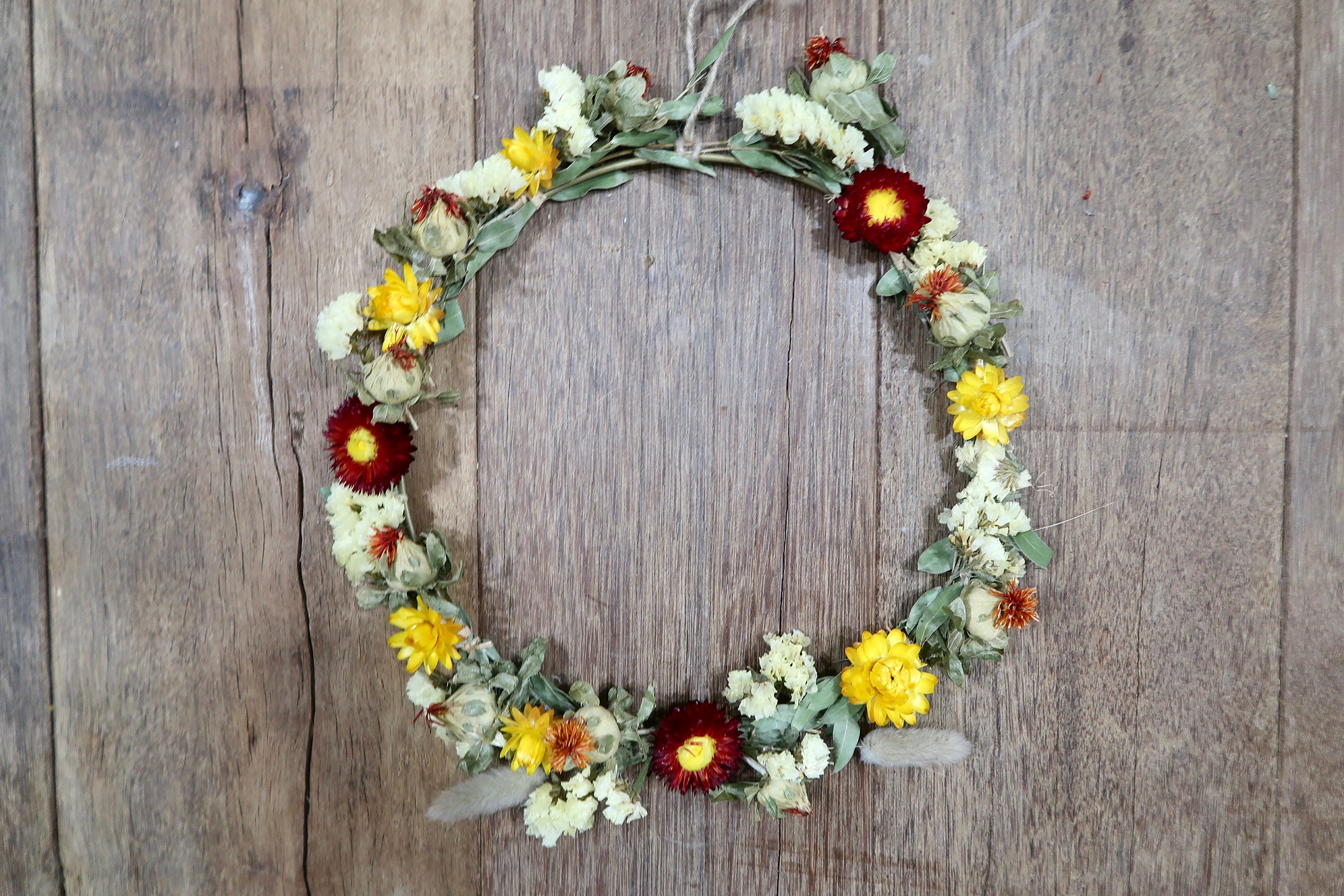 Couronne de Fleurs Séchées Amélie