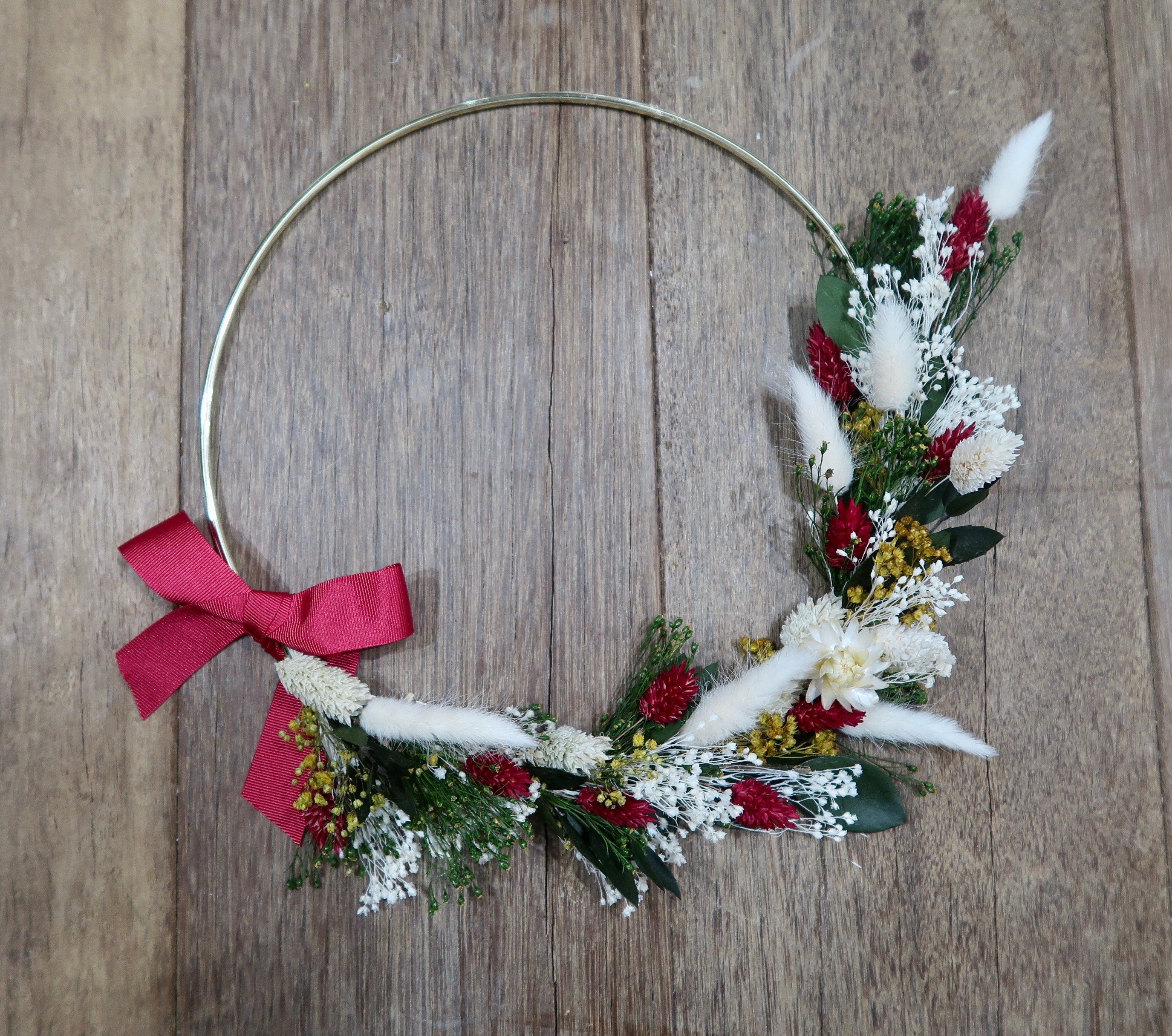 Couronne de Fleurs Séchées