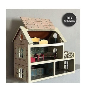 seri's wooden dollhouse