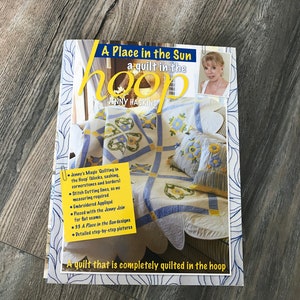 A Place in the Sun Quilt in the Hoop book w/Multi format CD Embroidery by Jenny Haskins - New,Unused