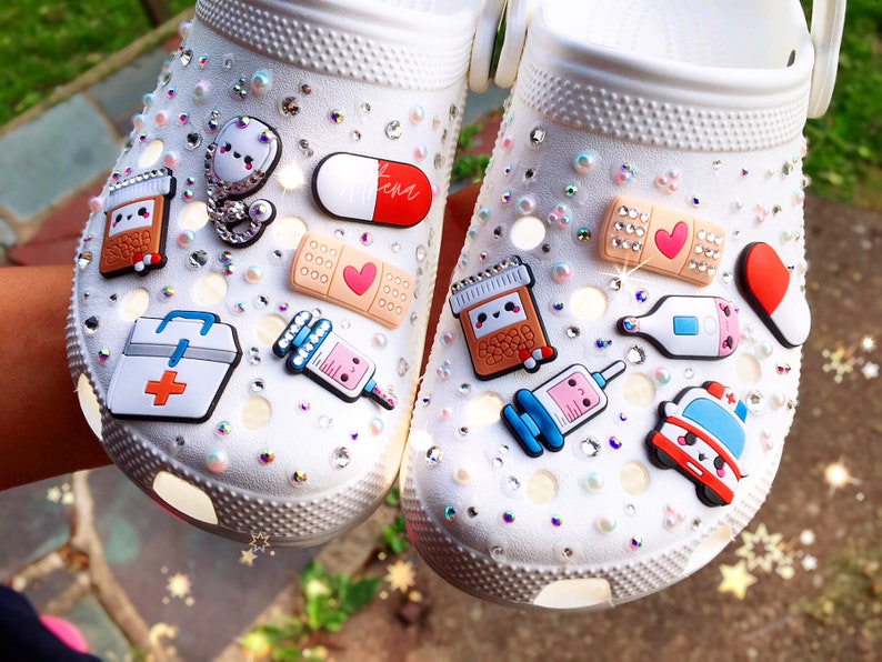 Custom Made Nurse/Doctor Crocs Etsy