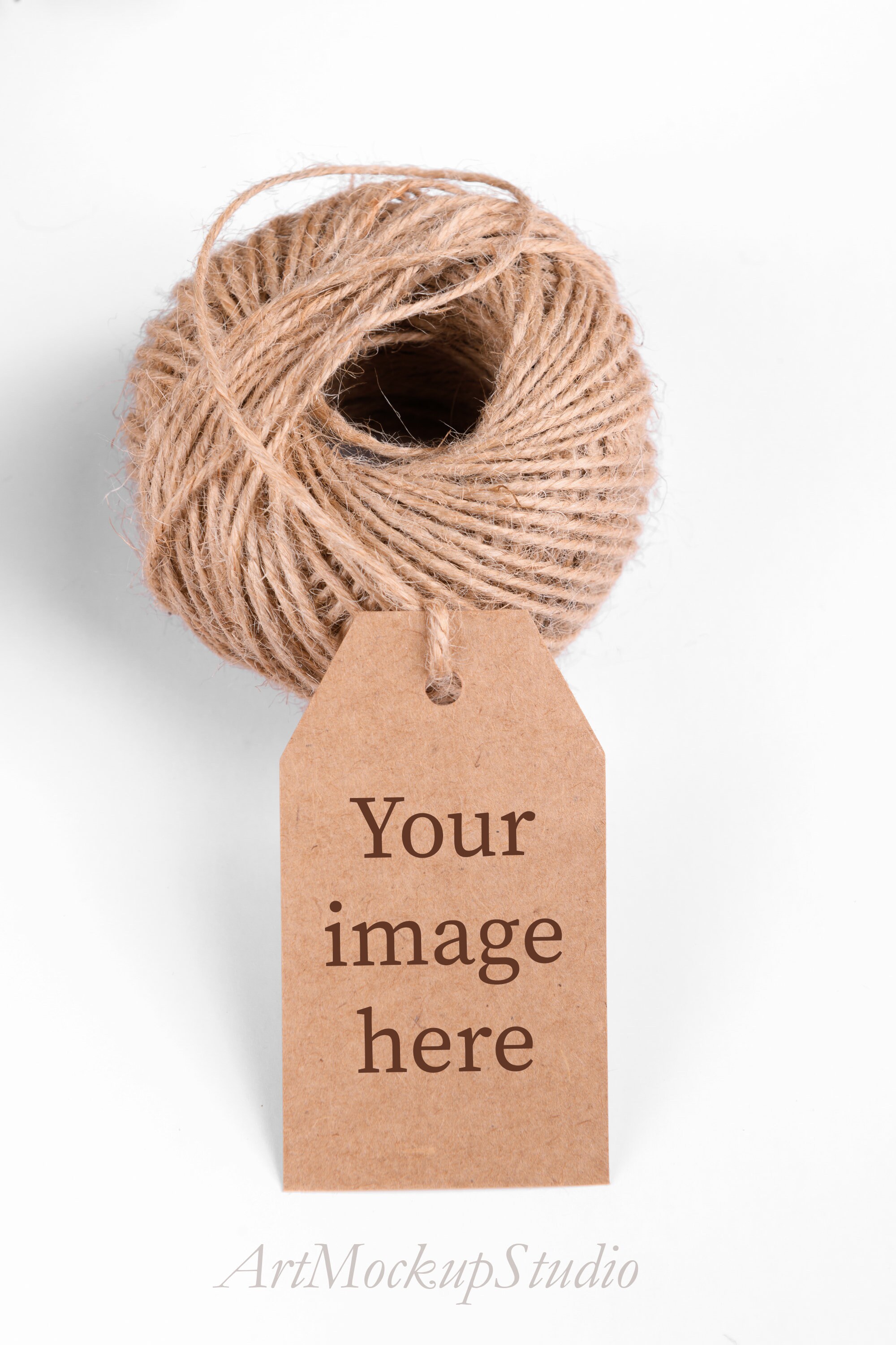 Download Rectangle Kraft Tag Mockup Christmas Gift Tag Mockup Label Etsy