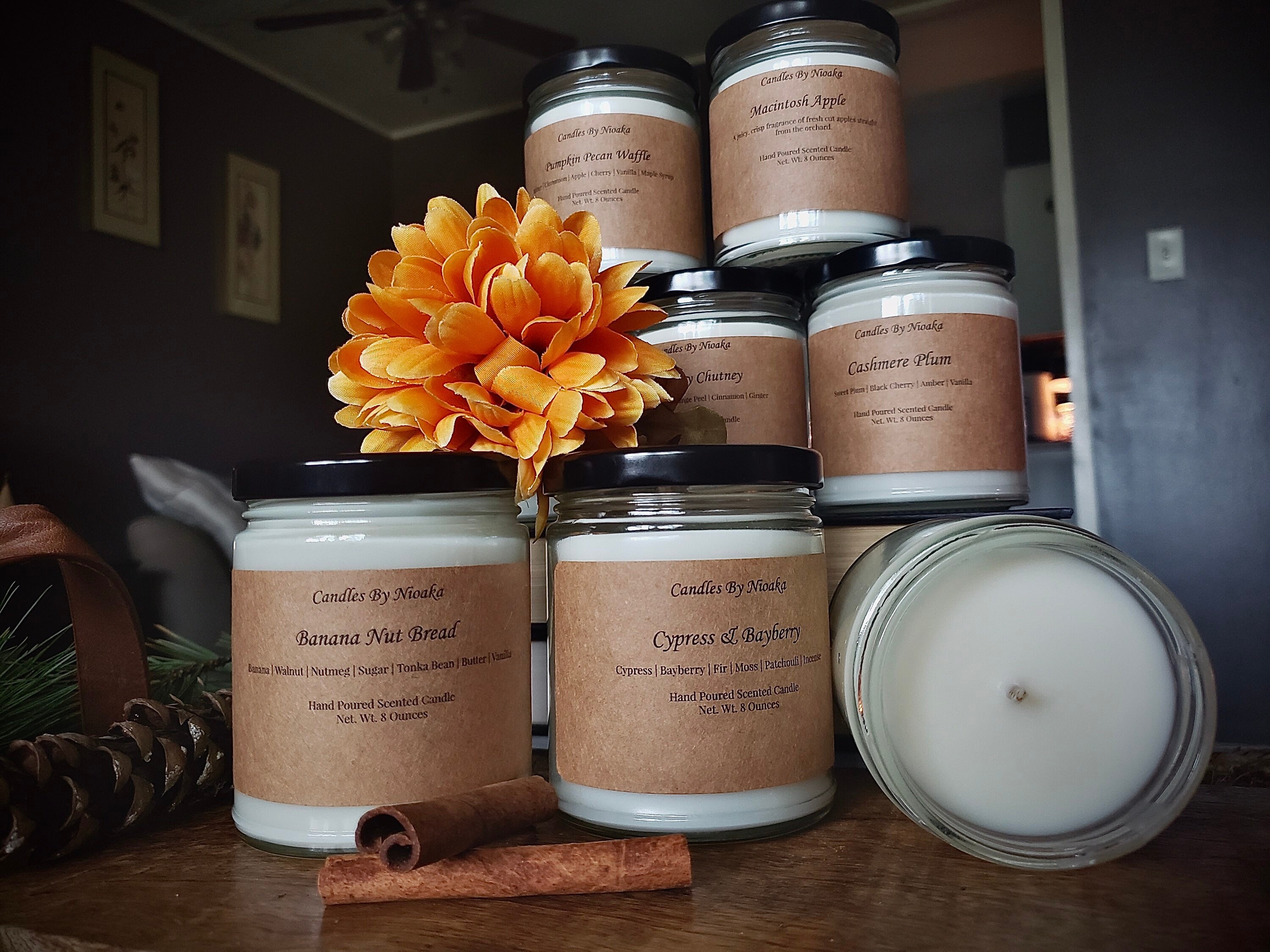 Fall Scented Candles Variety of Scents 8 Oz Candle Etsy