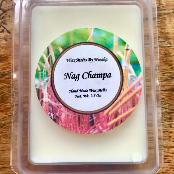 Nag Champa Wax Melt | Sandalwood | Soy | Floral | Incense Scent | Earthy | Gift Ideas | Boho | Meditation Fragrance | No Wick