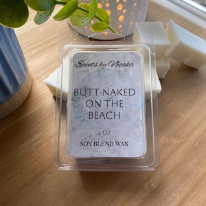 Butt Naked | Wax melts | Tropical fragrance | Florals with fruit | Soy blend wax | 2.5 ounces | Wax Warmers | Home Decor