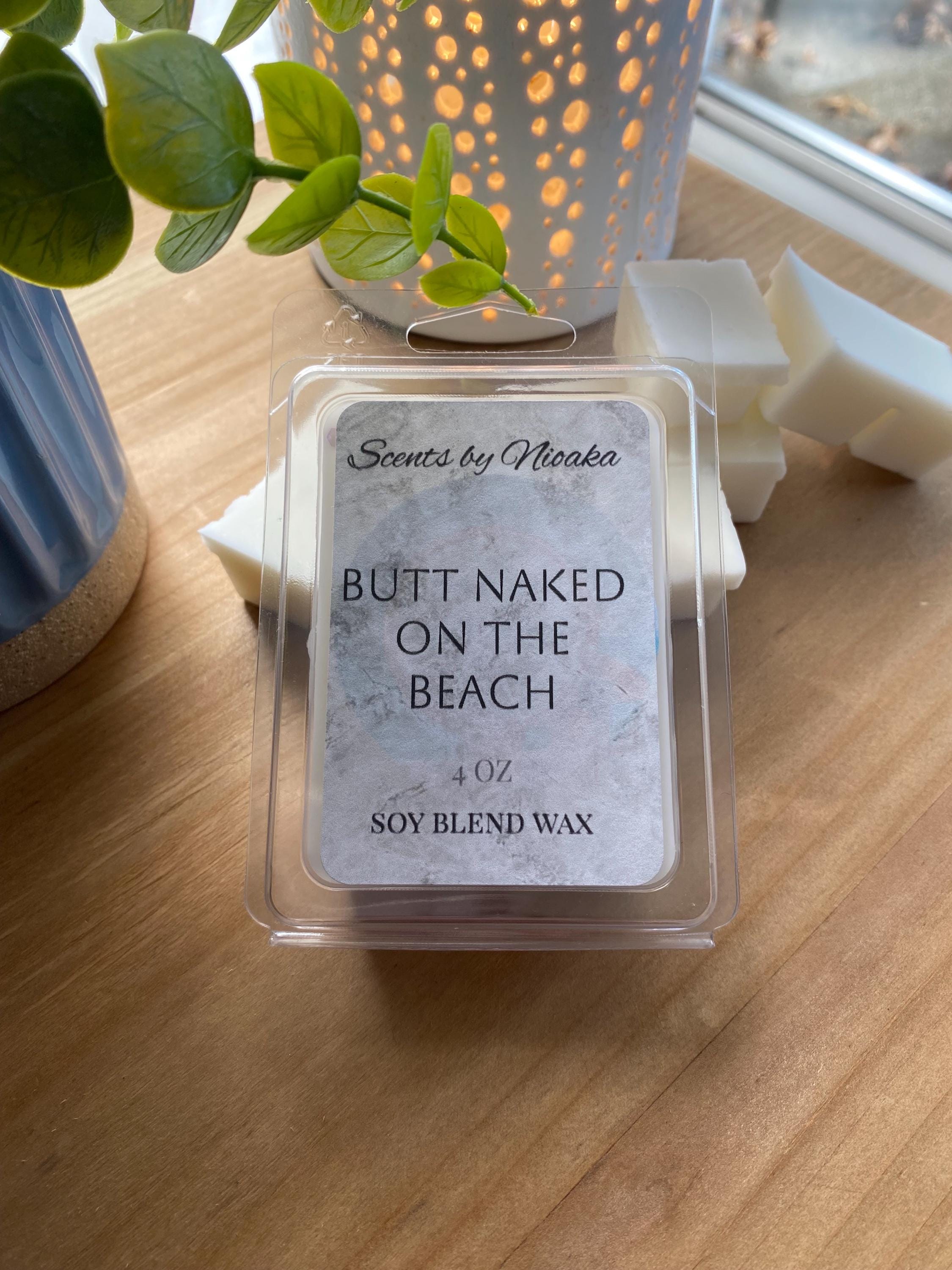 Butt Naked | Wax melts | Tropical fragrance | Florals with fruit | Soy blend wax | 2.5 ounces | Wax Warmers | Home Decor