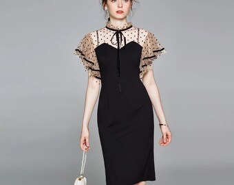 Black Elegant Dress | Etsy