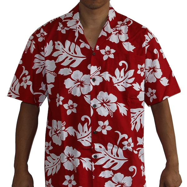 HAWAII Shirt - Hibiscus Red
