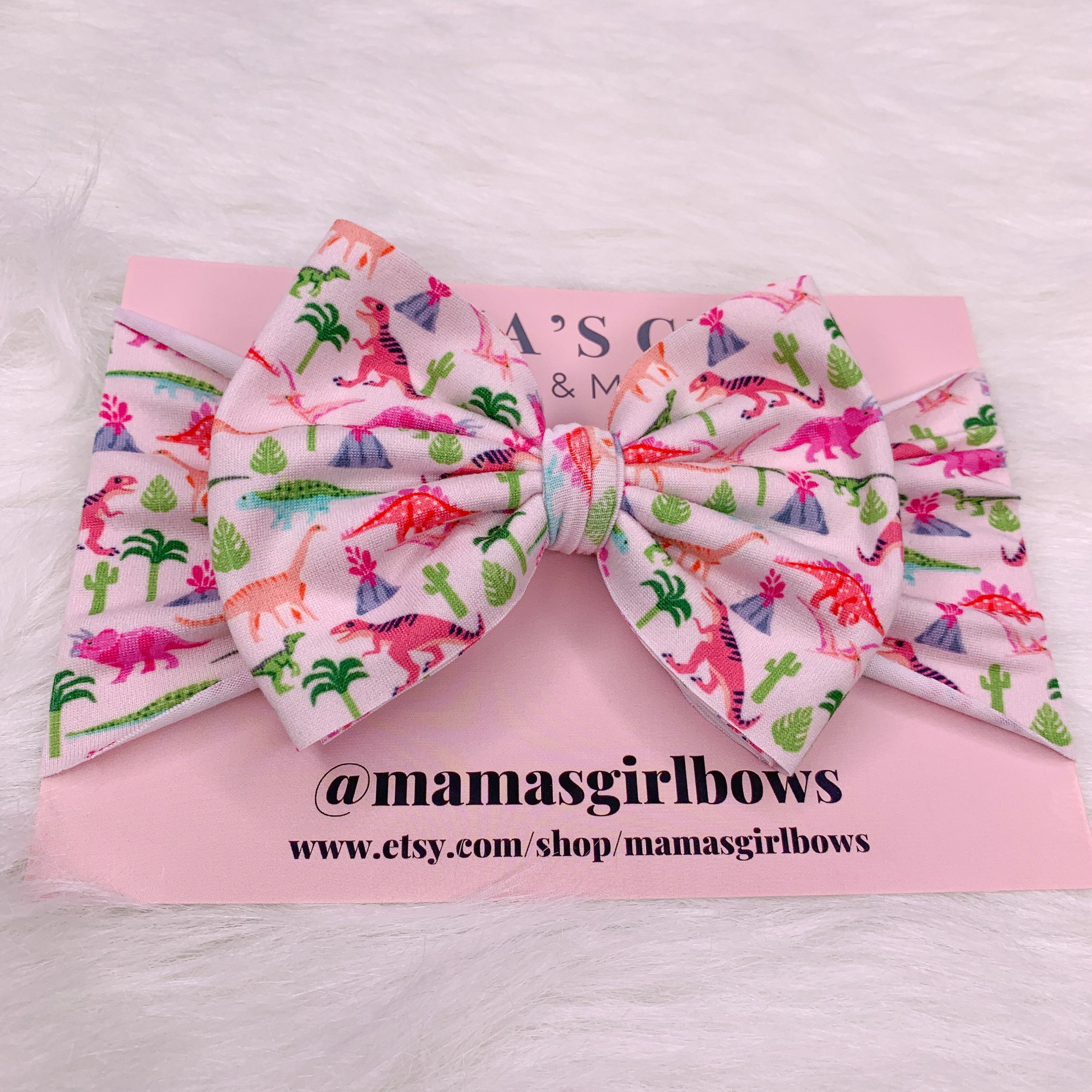 Dinosaur Bow - Etsy
