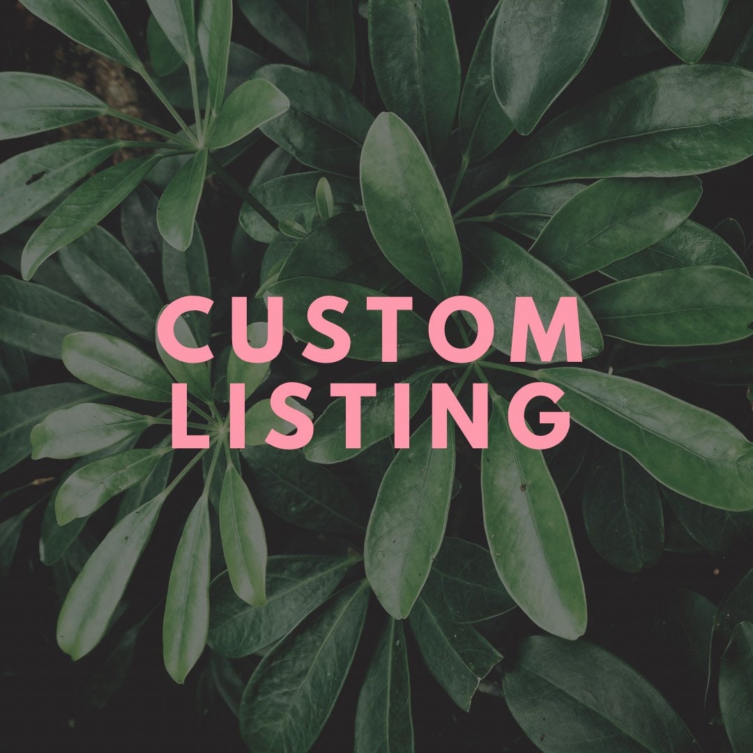 Custom Listings Etsy