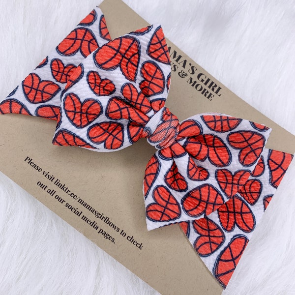 Basketball Bows Etsy