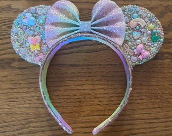 Rainbow Unicorn Minnie Ears