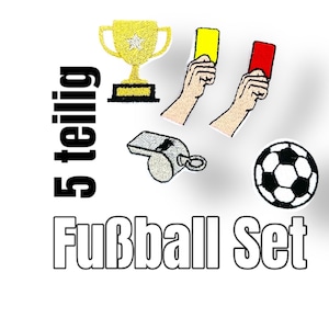 Pfeife rote gelbe Karte Fußball Pokal Patch Set Fan Applikation Schultüte Kleidung Taschen creative Collage Bügelbild Aufbügelbild aufbügeln