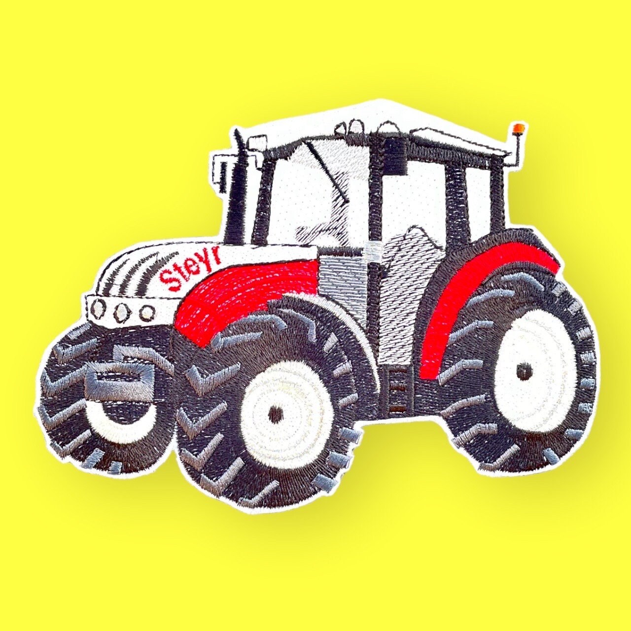 Bügelbild Traktor – Gestickter Aufnäher, 8,5 X 5,6 Cm, Für Kleidung & Basteln