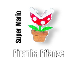 Super Mario Piranha Pflanze Applikation für Schultüte Patch Kleidung Taschen Jacken Aufbügler Aufnäher Nintendo Luigi Yoshi Peach Bowser