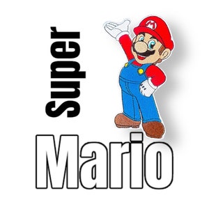 Super Mario Applikation für Schultüte Patch für Kleidung Taschen Jacken  Superheld Pin Schulanfang aufbügeln Luigi Yoshi Bowser Peach Todd