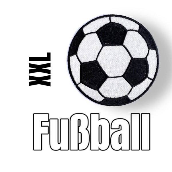 Fussball Applikation für Schultüte in 2 Größen XXL Patch Bügelbild Pin Soccer Fußballfan Ball Fußballer Aufbügler Aufnäher Taschen Kleidung