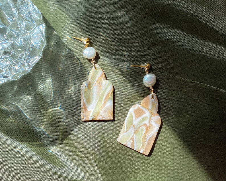 Magdalena Earrings Handmade Earrings Polymer Clay Earrings