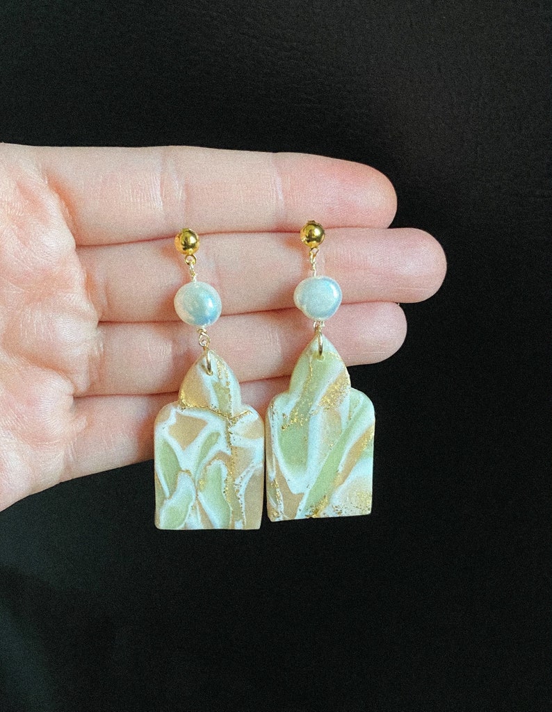 Magdalena Earrings Handmade Earrings Polymer Clay Earrings