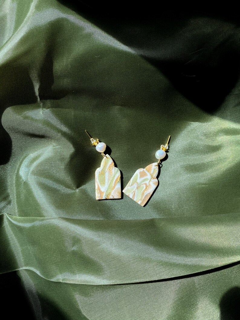 Magdalena Earrings Handmade Earrings Polymer Clay Earrings