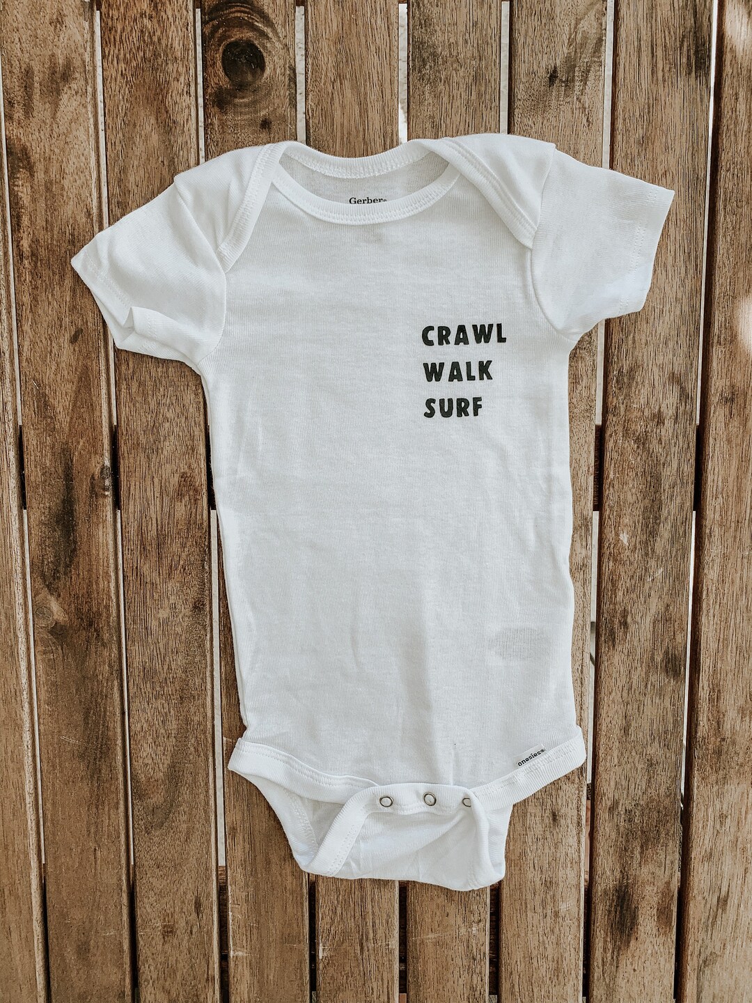 Crawl Walk Surf Onesie Surf Onesie Boho Baby Clothes Surf Etsy