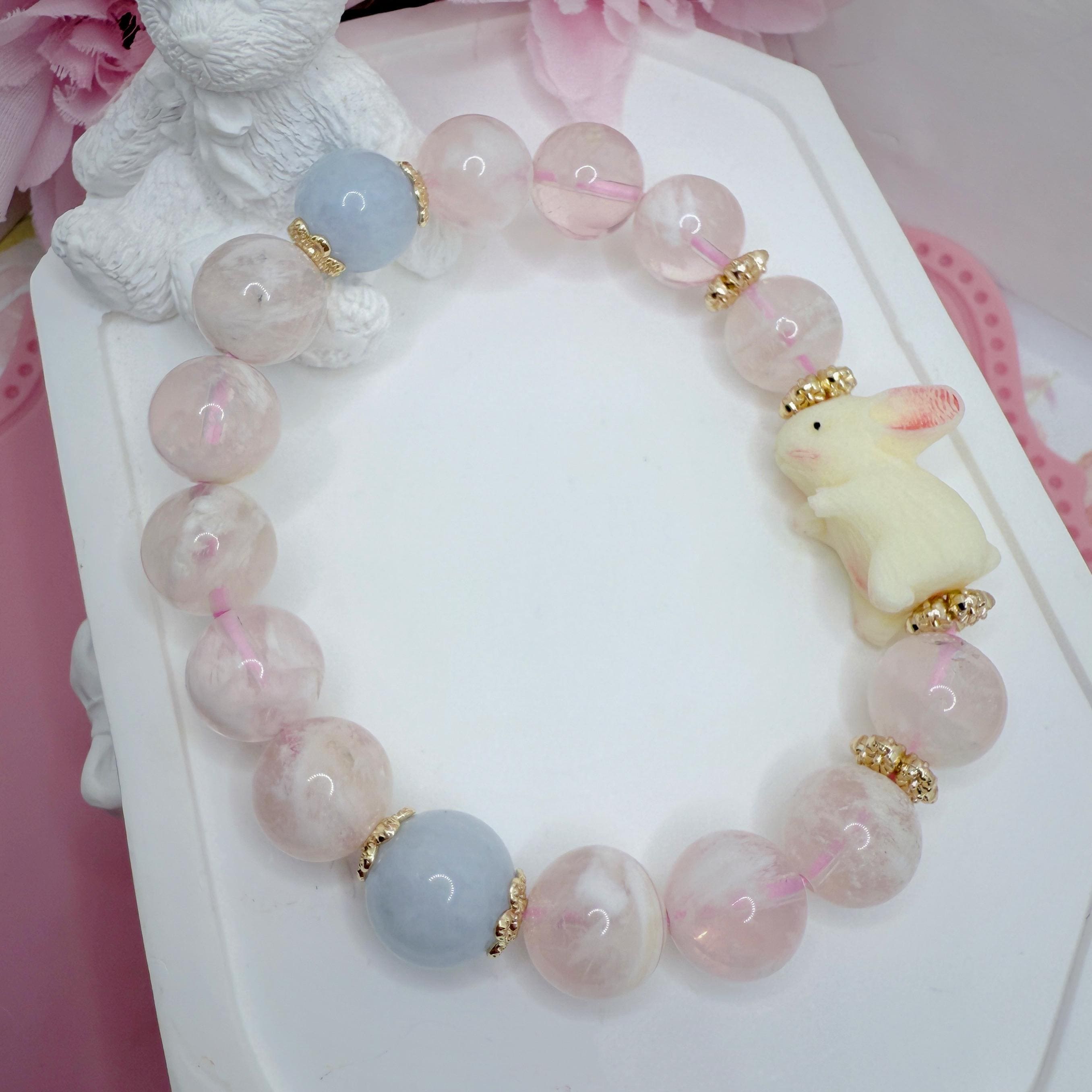 スノーフレークファントムクォーツとモルガナイトクリスタル 
