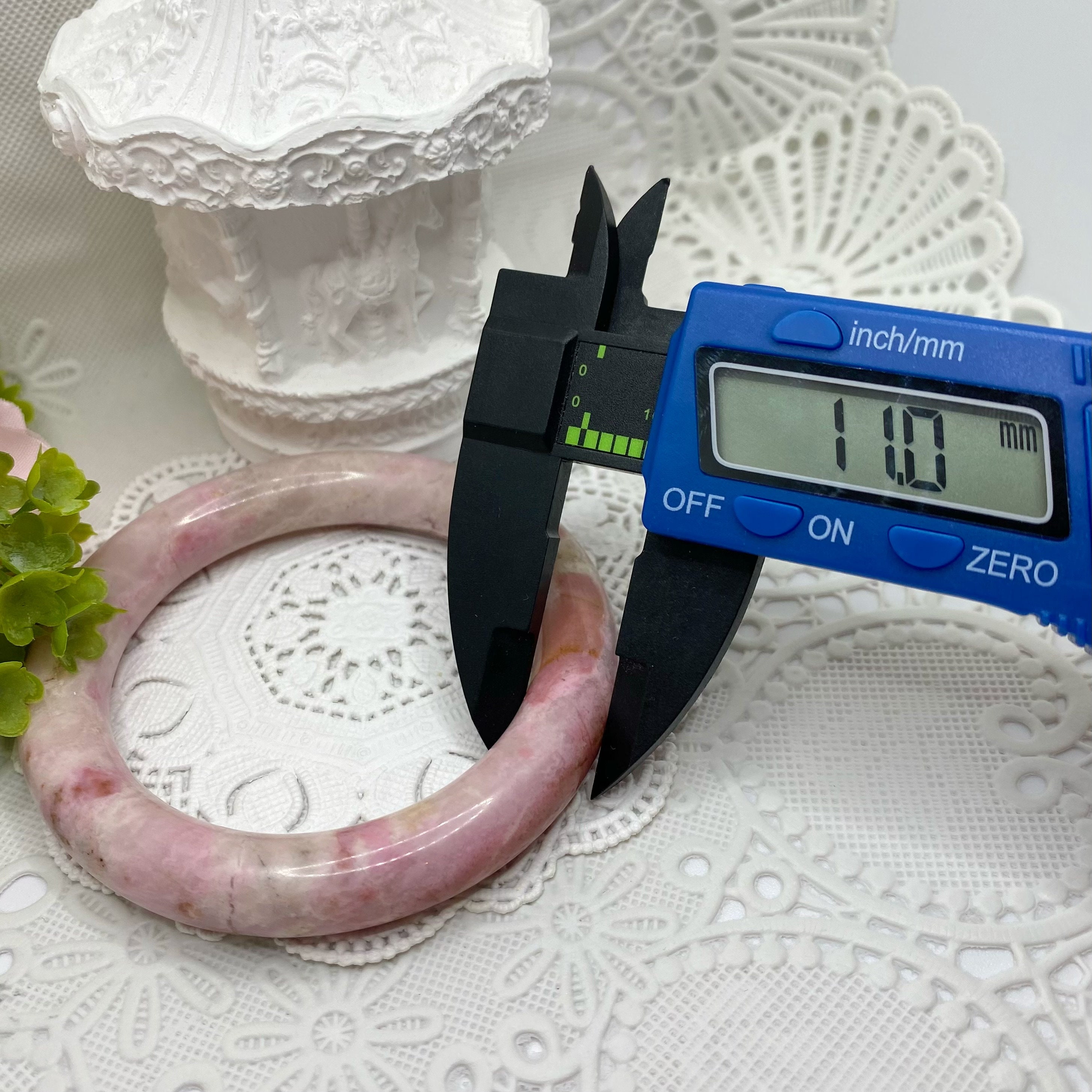 本物の天然ロードナイトバングルブレスレット ピンク - Etsy 日本