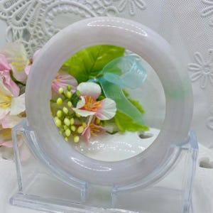 Real Jade Jadeite Bangle Type A White Jade