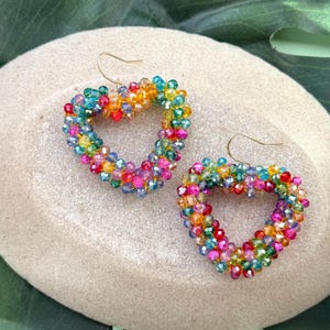 Love - Orecchini A Perno A Forma Di Cuore In Argento 925: 2 Paia (nero/rosa E Bianco/rosso) - Gioielli Ipoallergenici Senza Nichel In Confezione Regalo