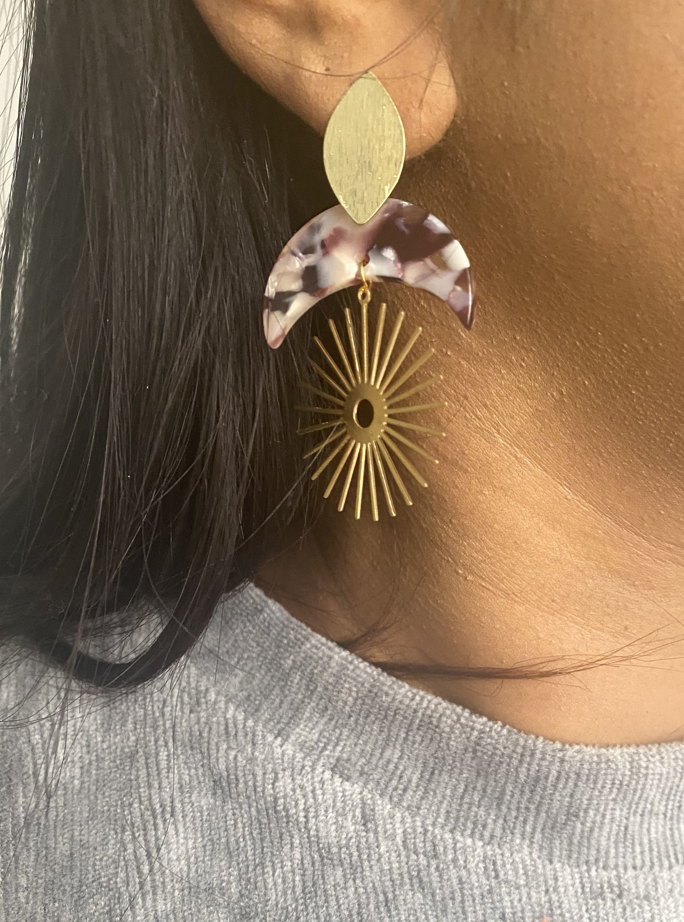 Van Cleef and Arpels - Orecchino vintage in oro 18kt e diamanti su