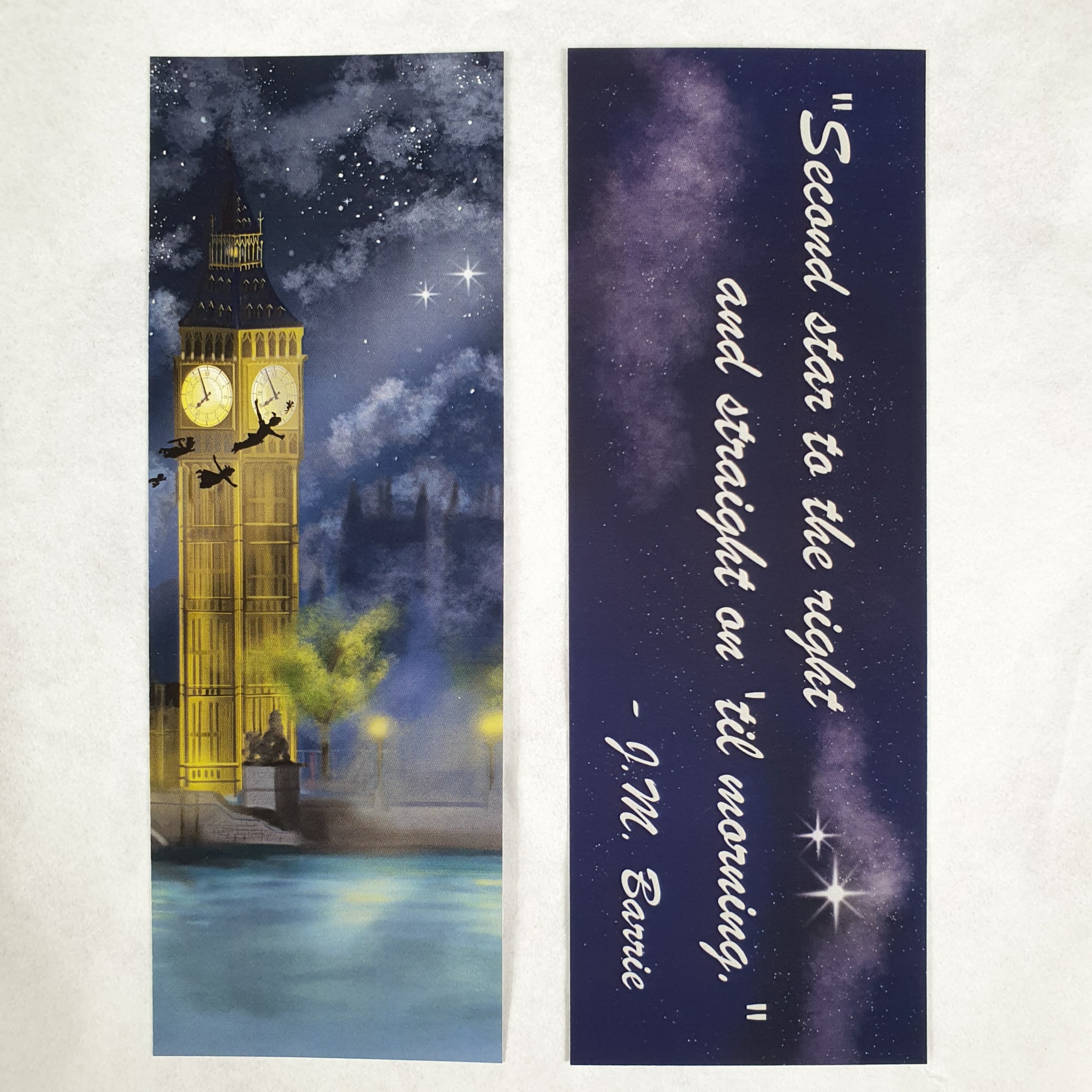 Peter Pan Bookmark Bookmark Art Bookmark Stationary - Etsy