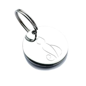 Beautiful Silver Cat Tag, Pet Tag, Cat Name Tag, Engraved Pet Tag, Luxury Pet Tag, Personalised Cat Tag, Custom Cat Tag, Engraved Cat Tag