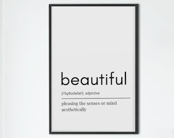Beautiful Definition Art | Wall Art Decor | Instant Download Art | Beautiful Wall Decor | Instant Wall Art | Digital Wall Print