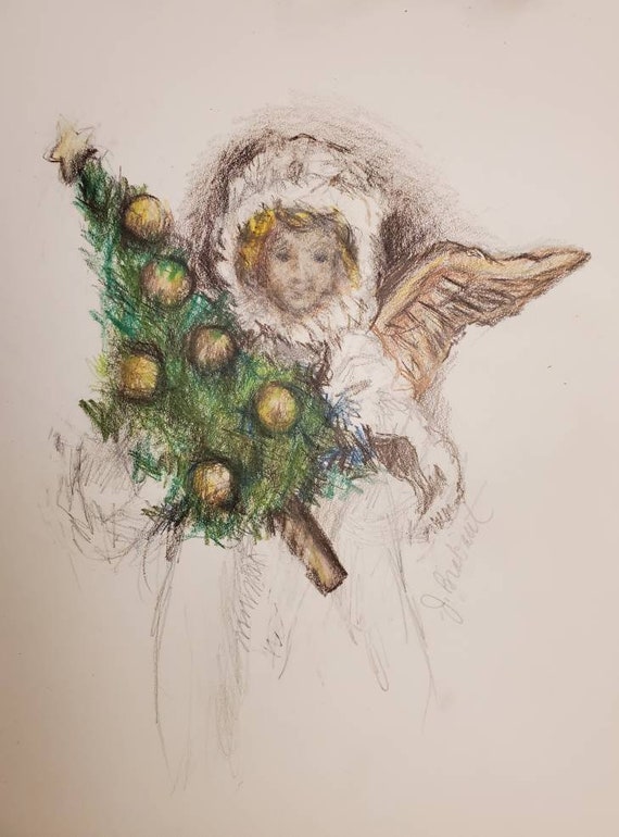 Pencil illustration of christmas tree Hand drawn pencil illustration of  christmas tree  CanStock