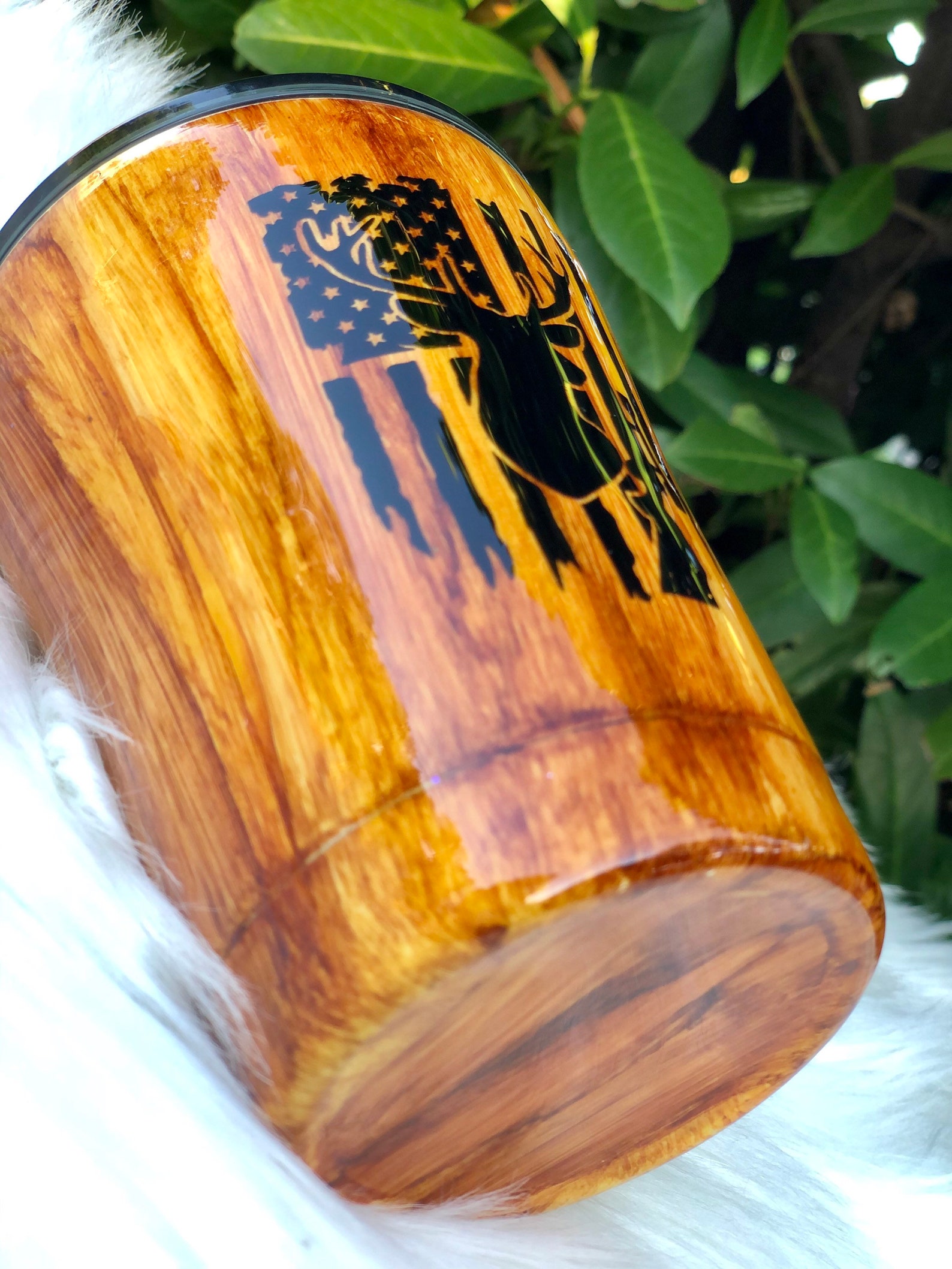 Wood Grain Epoxy Tumbler Deer Hunter Gifts Gifts for Men Etsy