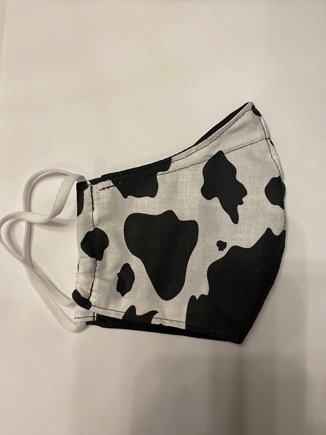 Cow print face mask Etsy