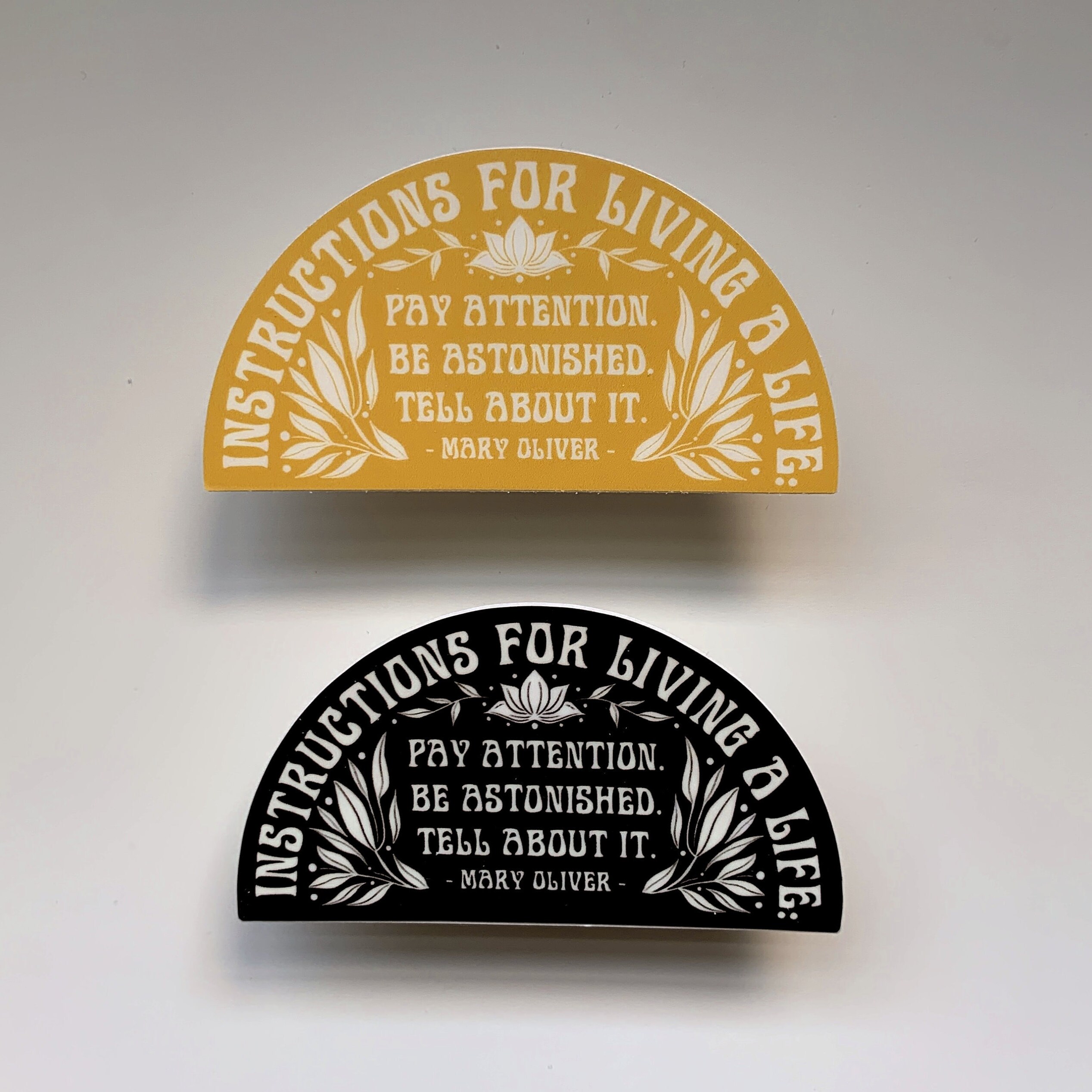 Instructions For Living A Life Vinyl Sticker | Inspired By Mary Olive…