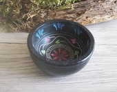 Smoked bowl - incense vessel - 7.5 cm